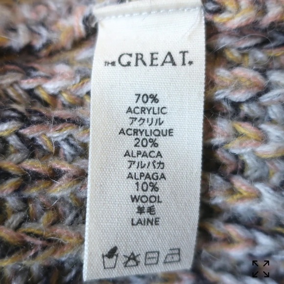 The GREAT marked chunky alpaca wool sweater - Picture 3 of 11